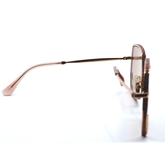 JIMMY CHOO ALINE/S EYR ROSE GOLD NUDE AUTHENTIC SUNGLASSES - Picture 11 of 13